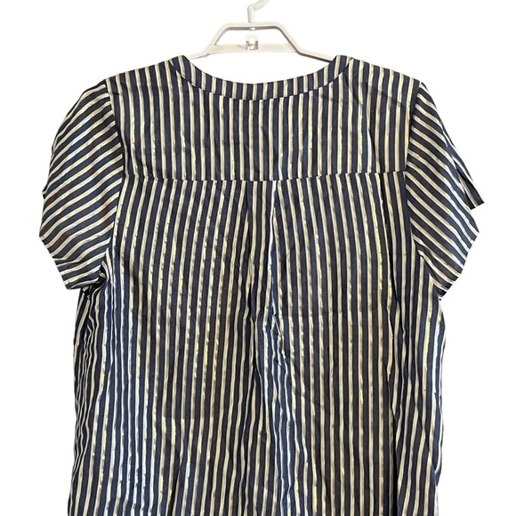 Torrid Gold Lurex Stripe Blouse - Picture 7 of 9